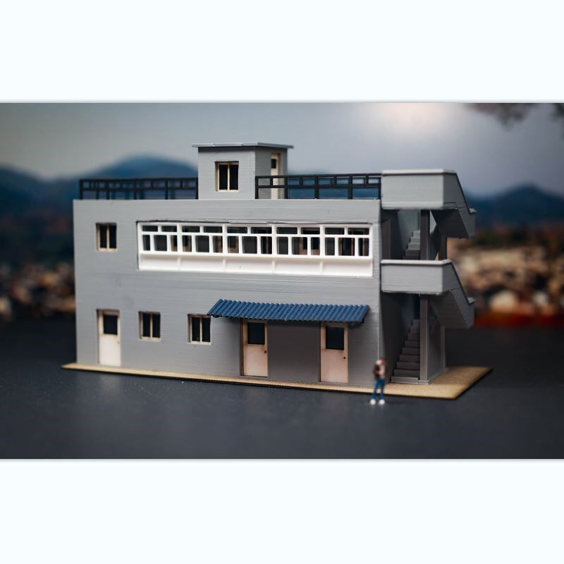 机务段门房 车辆段火车模型沙盘建筑 场景 HO比例铁路搭配