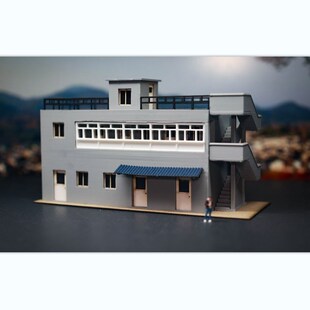 机务段门房 车辆段火车模型沙盘建筑 场景 HO比例铁路搭配