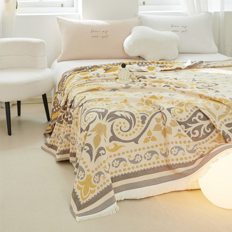 纱布毛巾被薄款全棉n空调被子可水洗夏凉被单人双人盖毯午睡毯,床上用品,休闲毯/毛毯/绒毯,淘宝优惠券,粉丝福利购,淘宝优惠卷