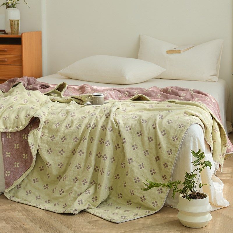 新款A类六层纱全m棉纱布盖毯毛巾被午睡毯子夏季凉爽空调盖被,床上用品,休闲毯/毛毯/绒毯,淘宝优惠券,粉丝福利购,淘宝优惠卷