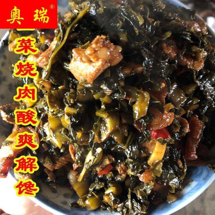 农家自制雪菜腊菜雪里蕻酸脆安徽六安寿县土产下饭菜咸菜酸菜