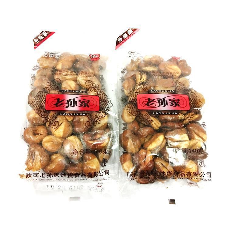 老孙家炒货蚕豆兰花豆休闲零食油炸蚕豆下酒菜香酥馋豆140g*10袋