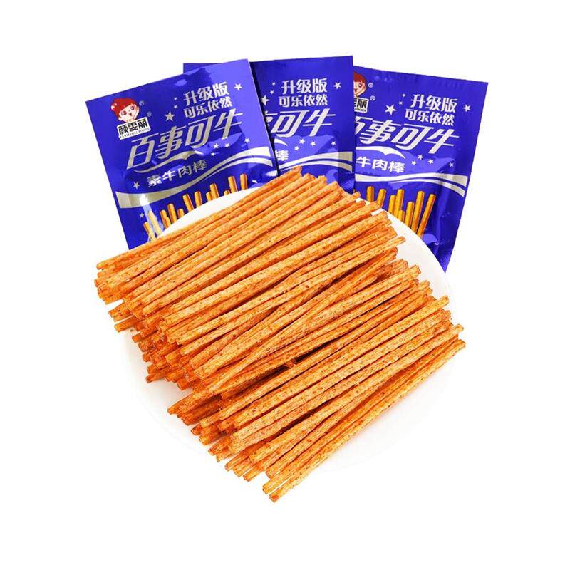 官方旗舰店15g*30袋百事可牛素牛肉棒辣条辣片80后90后童年