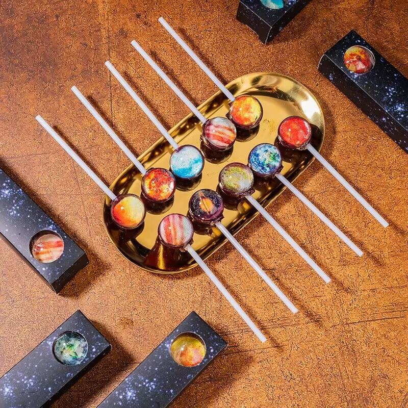 星空棒棒糖送女友网红生日礼物高颜值零食星球糖果礼盒装正版儿童