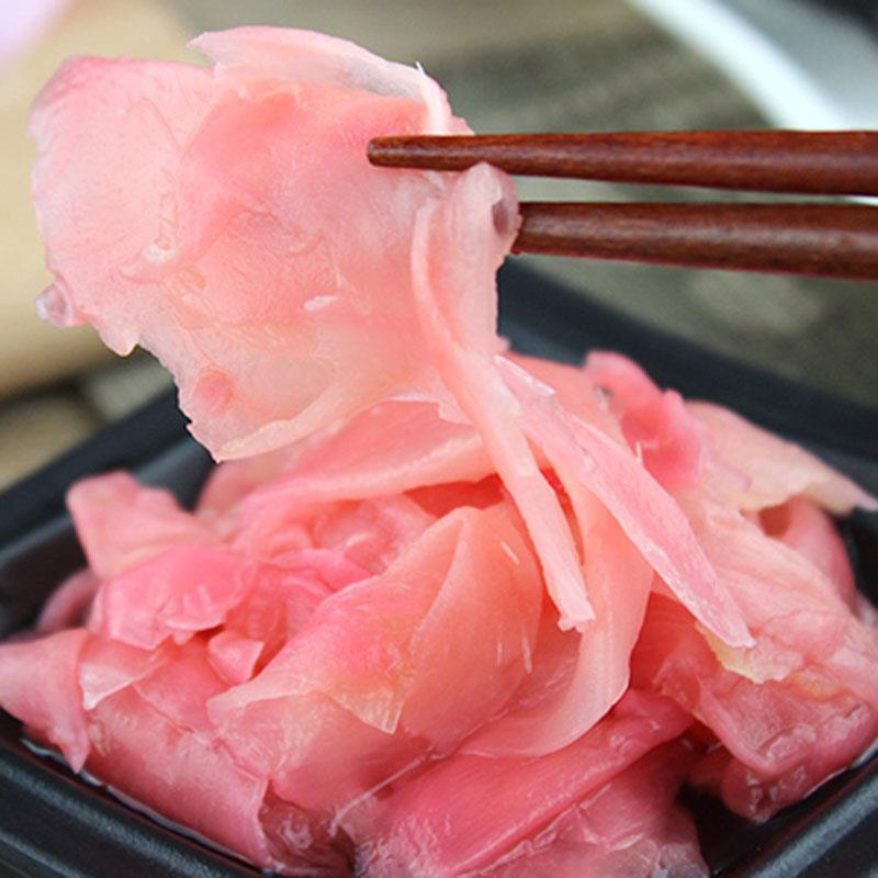 新货红姜片1.5kg 日式料理姜片醋渍红姜片甘酥生姜寿司料理食材调