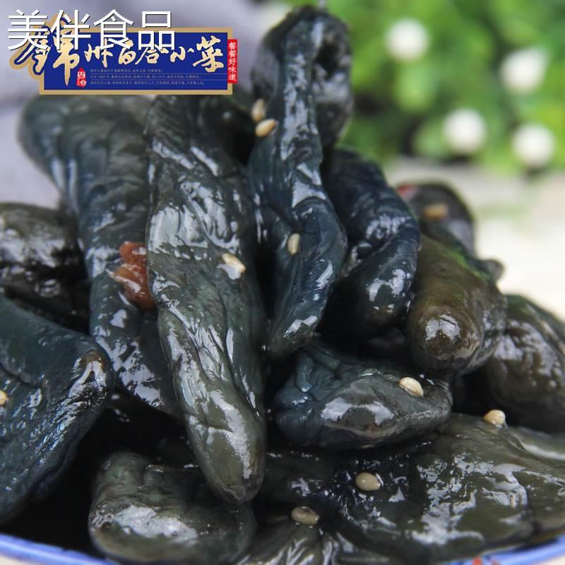 百合小菜仙台长茄咸菜茄子酱菜小咸菜东北锦州特产268g×3袋包邮