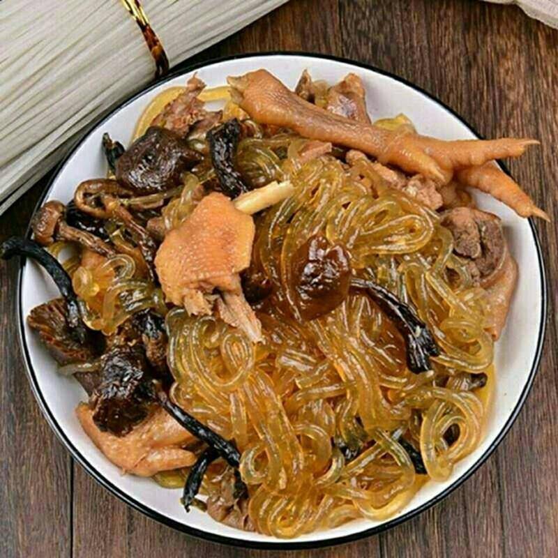 正宗讷河港进粉丝无明矾100g东北土豆粉马铃薯水晶粉条官方旗舰店