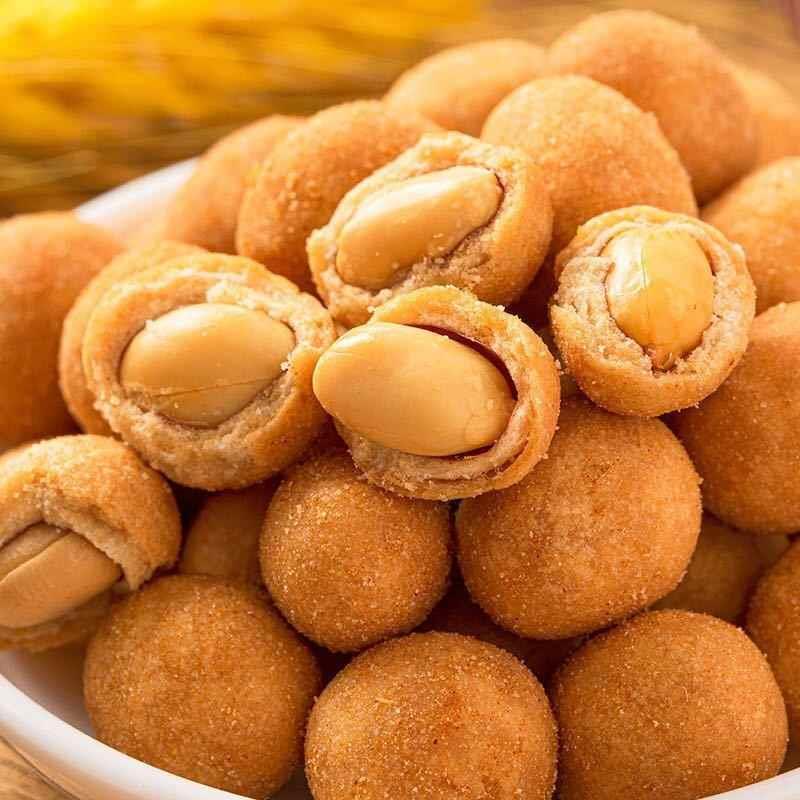 脆皮怪味花生多味花生办公室零食大礼包整箱酒友鬼花生脆鱼皮下酒