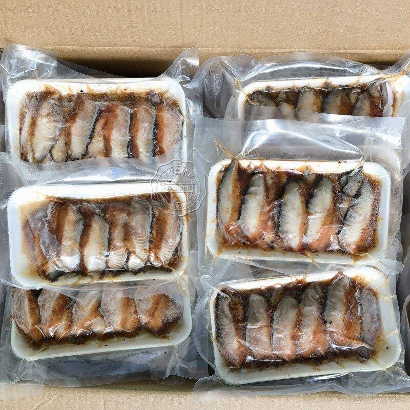 新货200克蒲烧鱼切片鳗鱼超大10g单片 蒲烧鳗鱼片 日式鳗鱼片寿司