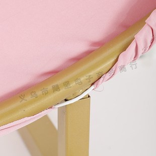 跨境淡蓝色190g四面弹圆形拱门屏风布套背景板布套套婚庆迎宾布置