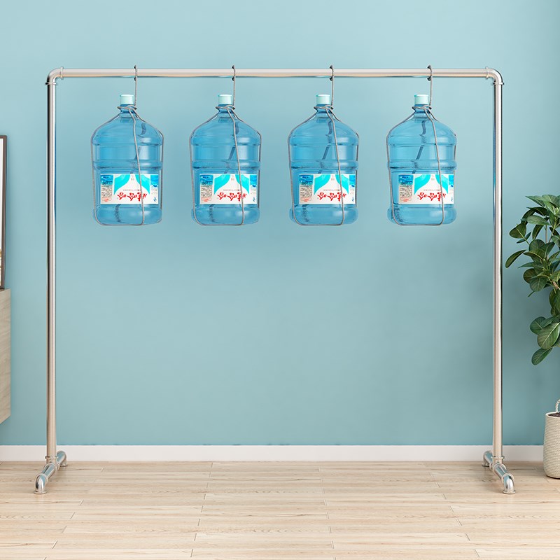 钢管晾衣架落地简易挂衣架室内卧室家用单杠式阳台晒被子晾圣之圣