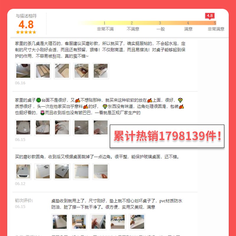 软塑料玻璃PVC茶几桌布防水防烫防油免洗透明桌面餐桌垫水晶板厚