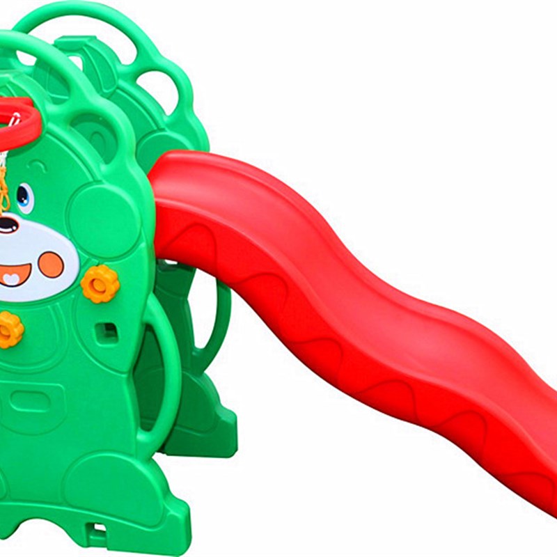 爱熊滑梯儿童小型家用组合室内户外滑滑梯秋千塑料幼儿园游乐设施