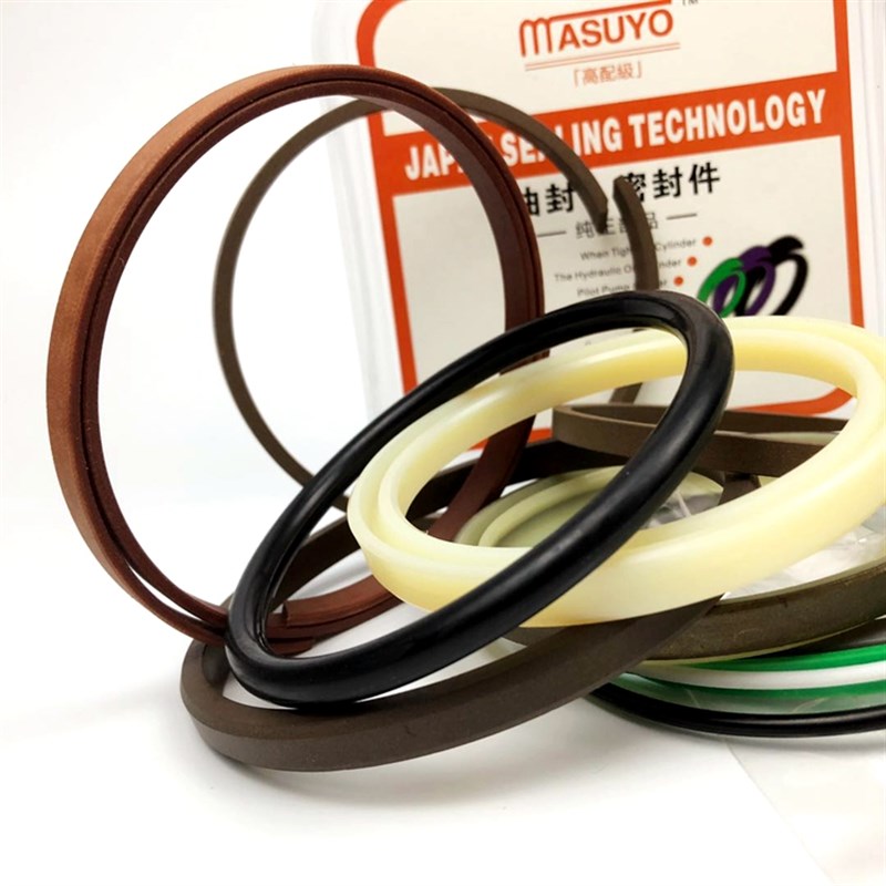 挖机现代150 225 220 215-7/59大L中小臂铲斗油泵缸头油封修理