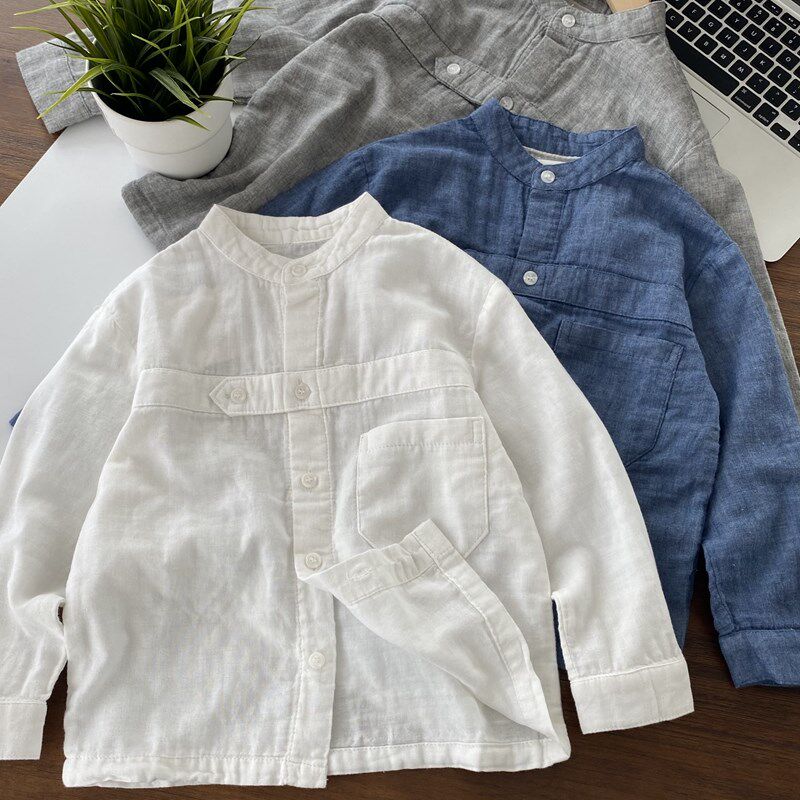 巨软糯婴儿棉 宝宝纱布衬衣 男童素色长袖白衬衫 2W024秋新品,童装/婴儿装/亲子装,衬衫,淘宝优惠券,粉丝福利购,淘宝优惠卷