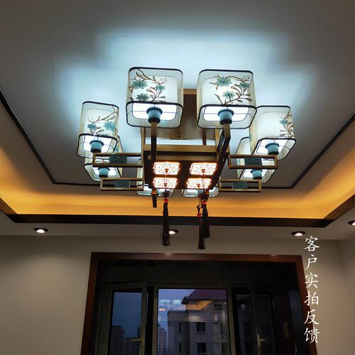 新中式吸顶灯客厅灯简约大气中国风卧室餐厅家用LED中式灯具套餐