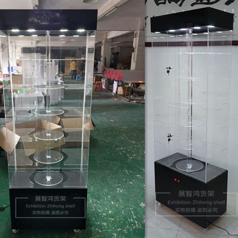 旋转展示柜展柜亚克力展架精品y展示架首饰柜手机配件展示架产品