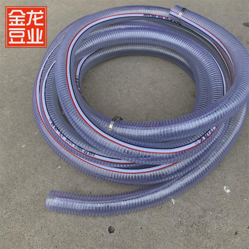适用pvc钢丝软管耐高温加厚塑料管管透明水管耐油管子抽豆浆管新