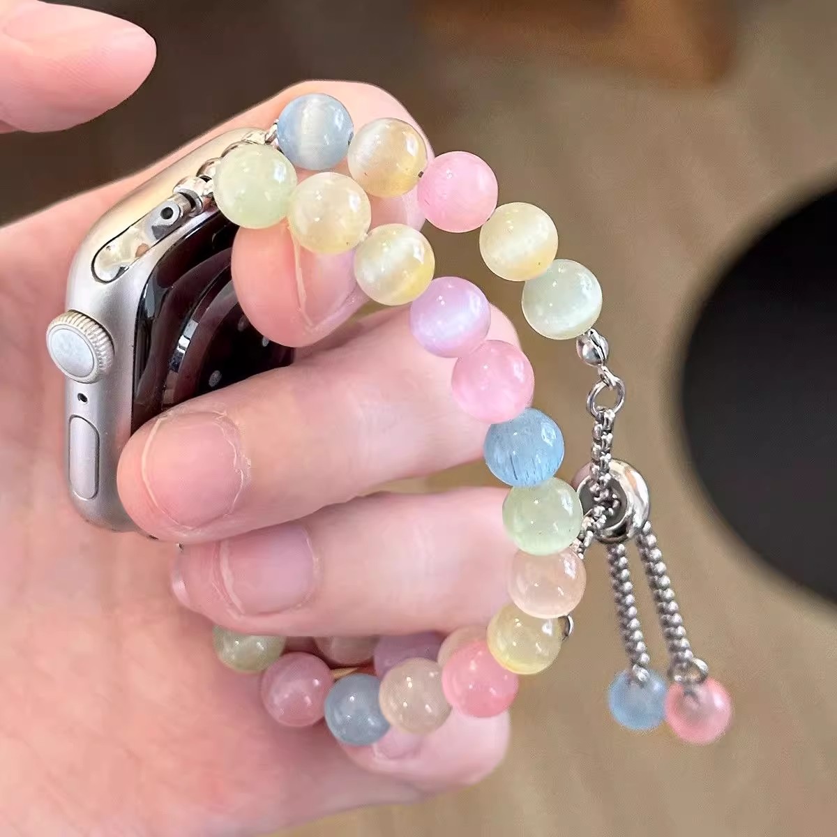 彩色串珠表带iwatchs11通用