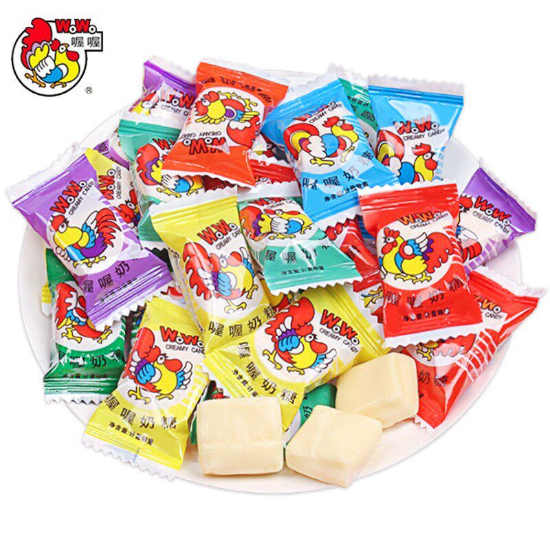 包邮WOWO喔喔奶糖结婚喜糖童年8090怀旧散装儿童零食糖果年货批发