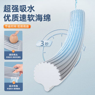 拖地懒人神器胶棉一拖地拖布净 海绵拖把头家用吸水免手洗2022新款