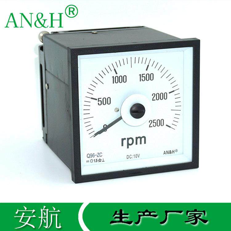 金属壳Q96-ZC转速表0-2500rpm10Vr/minF96-DC51C5船用表