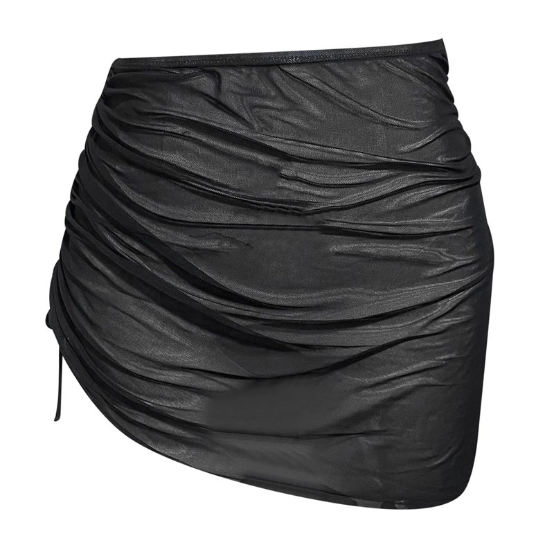 Women Knot Waist Skirt ver Up Skirt verups NBeach Bikini Min
