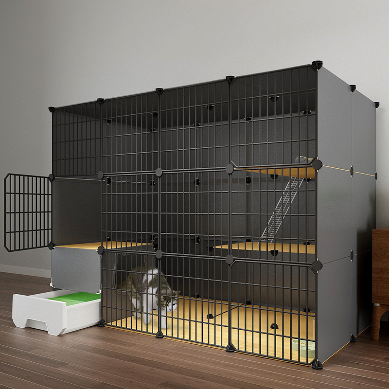 猫笼子家用猫砂盆厕所一体猫柜猫屋超大自由空间猫咪室内别墅猫窝
