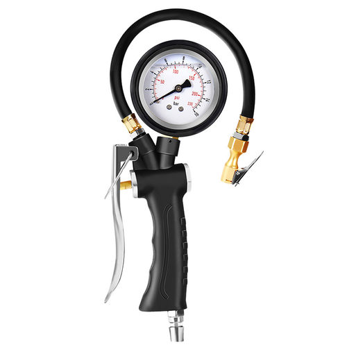 胎压表气压表高精度带充气头汽车轮胎监测器车用数显胎压枪打气嘴