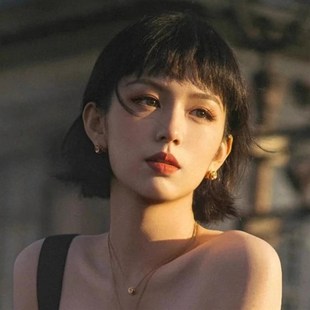 短发假发全头套女全真人发丝自然明星同款时尚翘翘头整顶假发