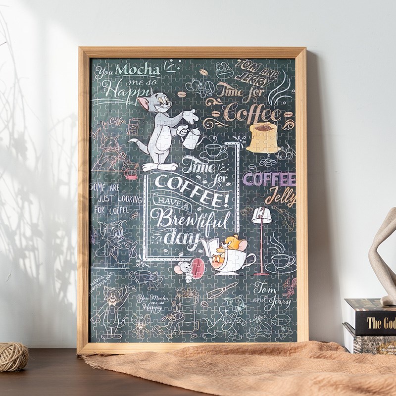 实木拼图相框1000片70*50*75卡纸留白装裱2000片500防潮相框定制