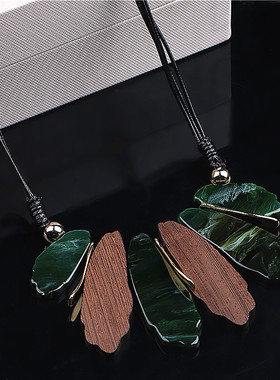 装饰品大气夸张配饰女毛衣链衣服时尚网红颈链短款锁骨链项链潮