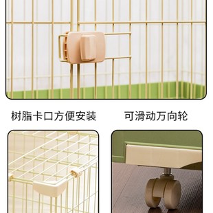 托盘 狗笼子小型犬中型室内带厕所分离宠物柯基泰迪家用狗狗围栏式