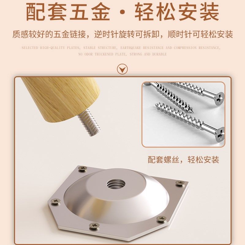 小茶几客厅轻奢简约现代小户型桌子卧室坐地懒人家用实木方桌桌腿