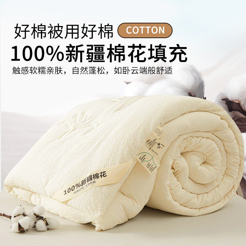 纯棉被新疆棉花被子冬被加厚保暖冬季宿舍单人学生春秋被棉絮被芯,床上用品,棉花被,淘宝优惠券,粉丝福利购,淘宝优惠卷