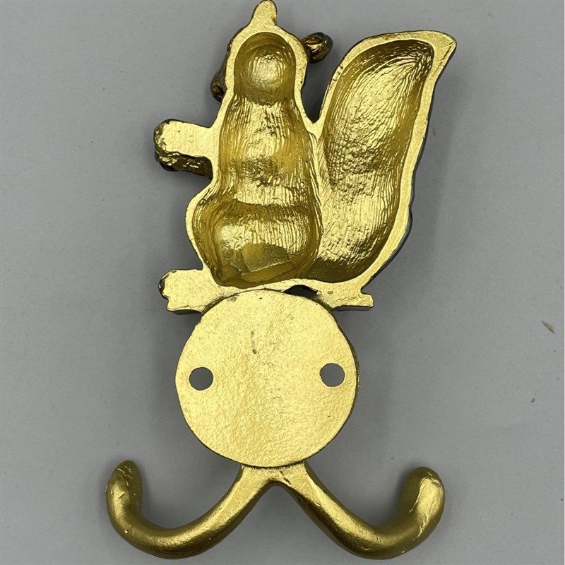 创意挂钩可爱松鼠金属轻奢卫生间浴室玄关高级衣帽挂衣钩家居装饰