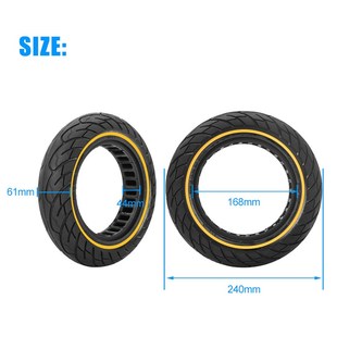 2.5公路电动滑板车实心胎 G30卡槽44内蜂窝线圈10 10寸 MAX