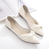 春秋百搭浅口气质仙女风淑女鞋 单鞋 女2022年新m款 子软底尖头平底