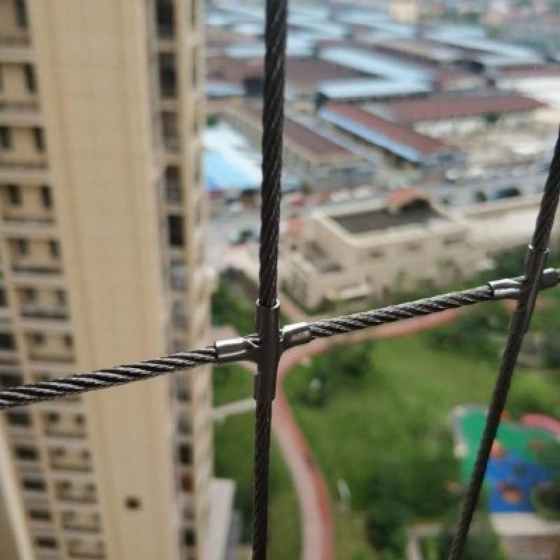 隐形阳台防护网家用新款配件实心自钢条防锈防盗T网钢丝绳钢丝窗