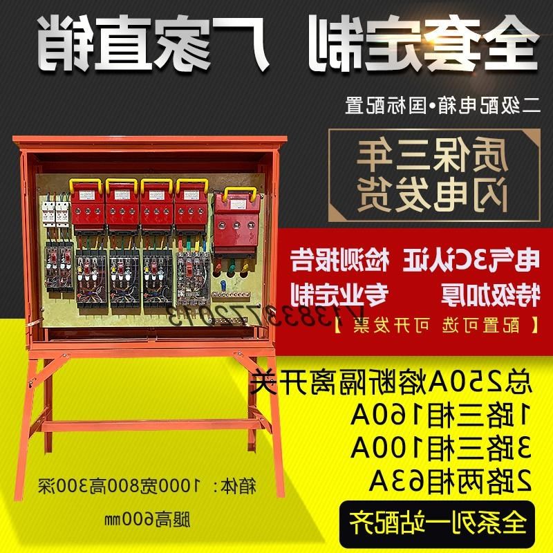 专业定制建筑工地工程标准临时二级250A熔断隔离开X关支架配电箱