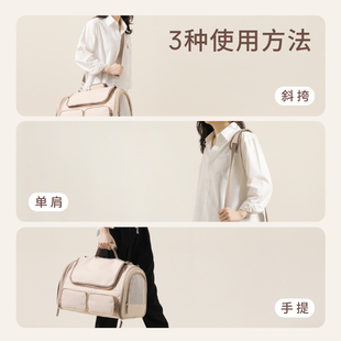 福丸外出可携式猫包防应激猫咪外B出神器手提透气双肩可折叠宠物