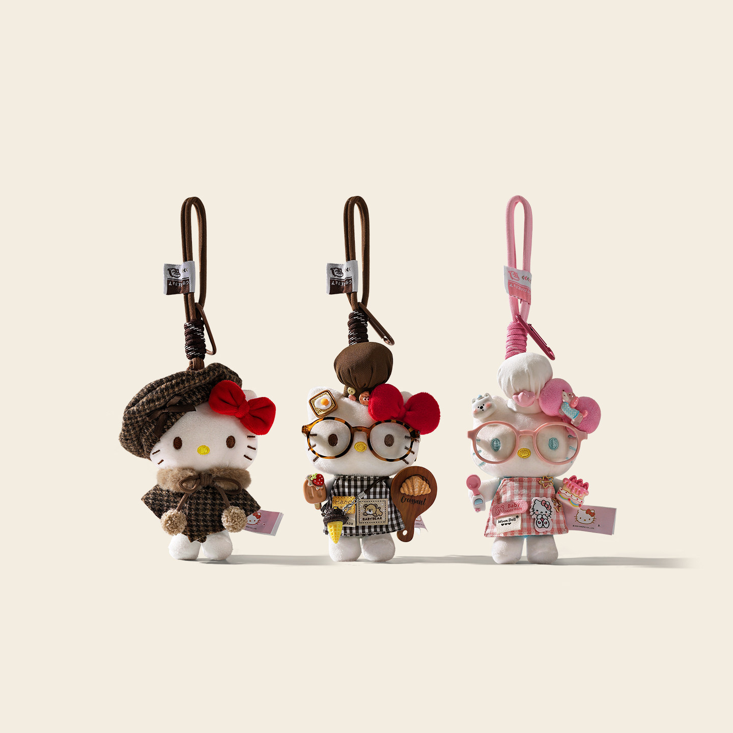 正版厨师hellokitty包包挂件小玩偶哈喽kitty凯蒂猫可爱公仔礼物