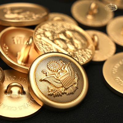 London Heritage英国皇家工艺海军布雷泽镀24K金徽华章限量版纽扣