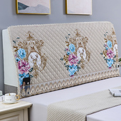 全包布艺床头罩夹棉加厚床头木板防撞头欧式 弹力软包靠垫防尘罩