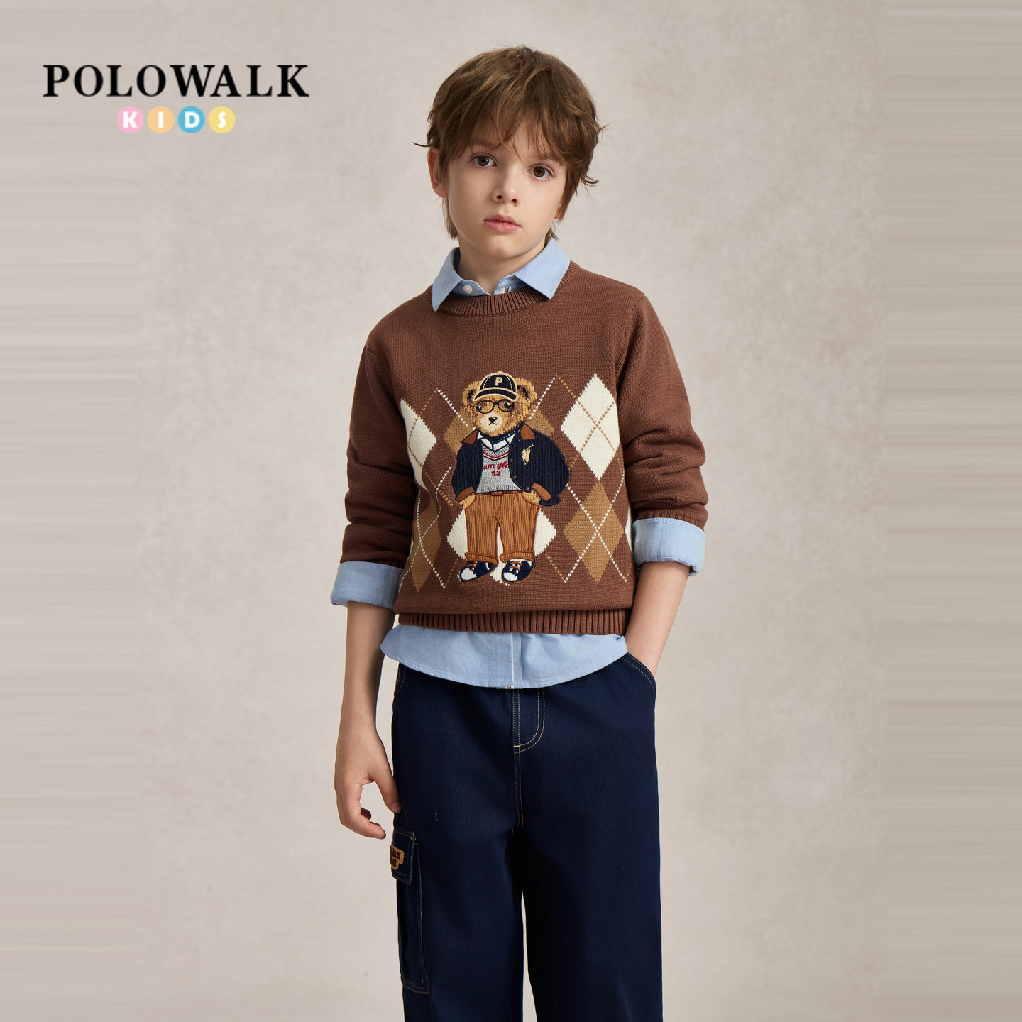 POLOWALK男童秋季新品针织衫