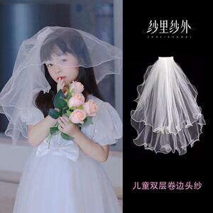 新品头纱女童公主写真发饰