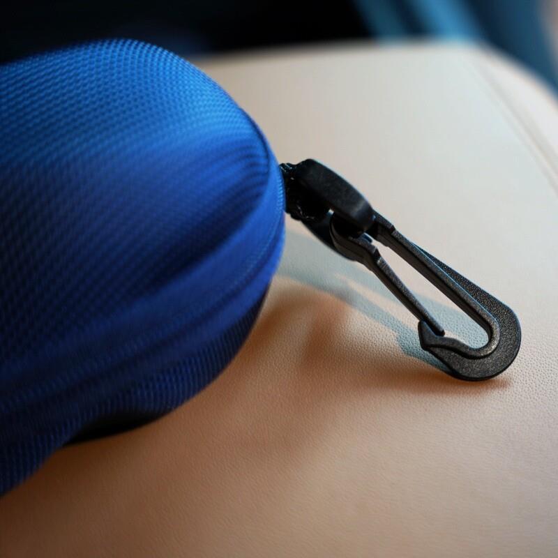 现货挂钩拉链款眼镜盒 EVA材质防压抗压户外运动太阳镜墨镜便携收