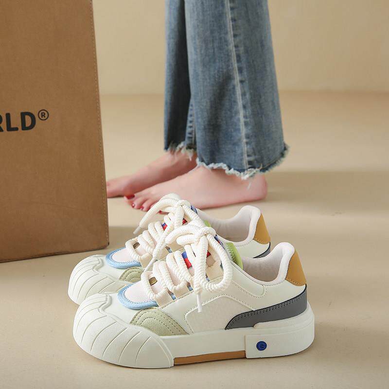 新品女鞋2026新款春季配裙子小白鞋女小众设计感学生休闲运动爆款
