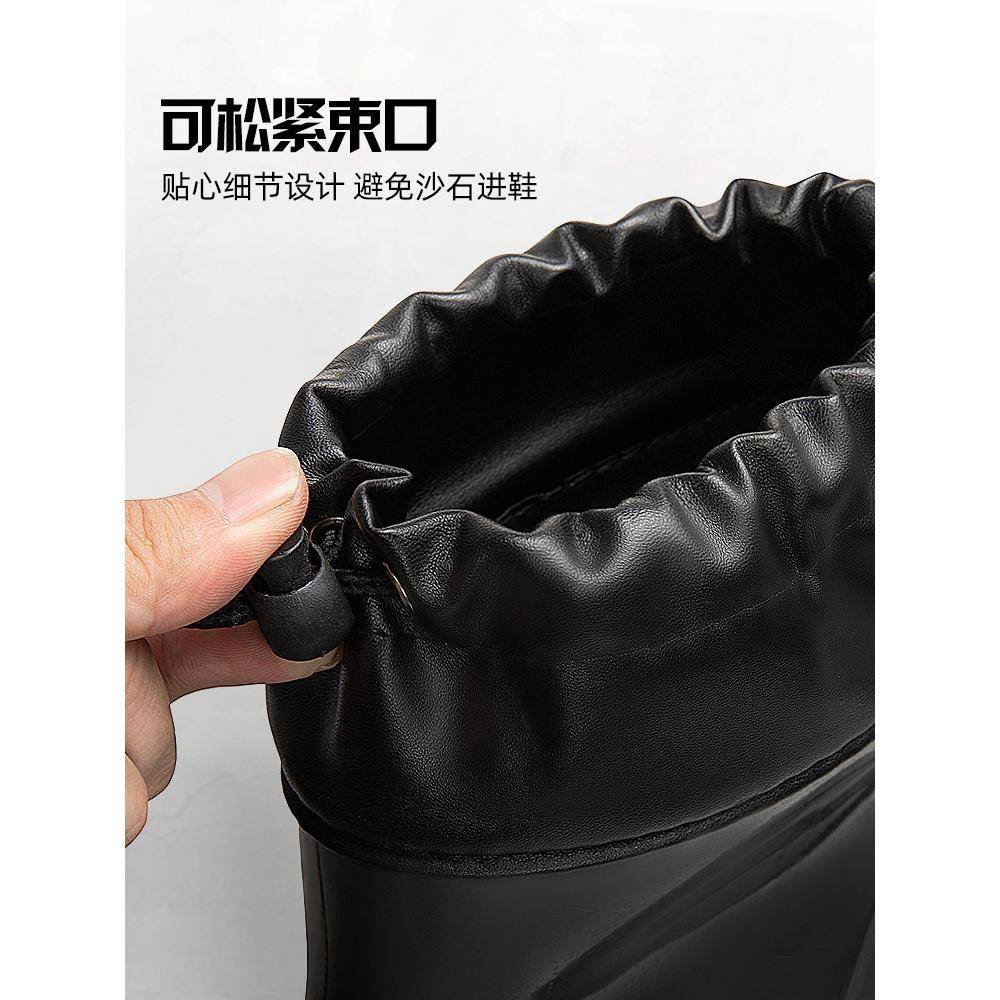 新品外贸款男士雨鞋高筒雨靴低帮套鞋防滑防水鞋赶海短筒水靴钓鱼