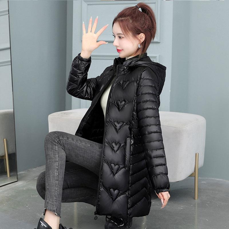 新品棉衣女中长款韩版修身洋气妈妈羽绒棉服时尚气质百搭冬季保暖